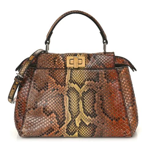 fendi peekaboo mini online|Fendi peekaboo snakeskin.